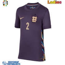 England Kyle Walker #2 Replica Away Shirt Ladies Euro 2024 Short Sleeve